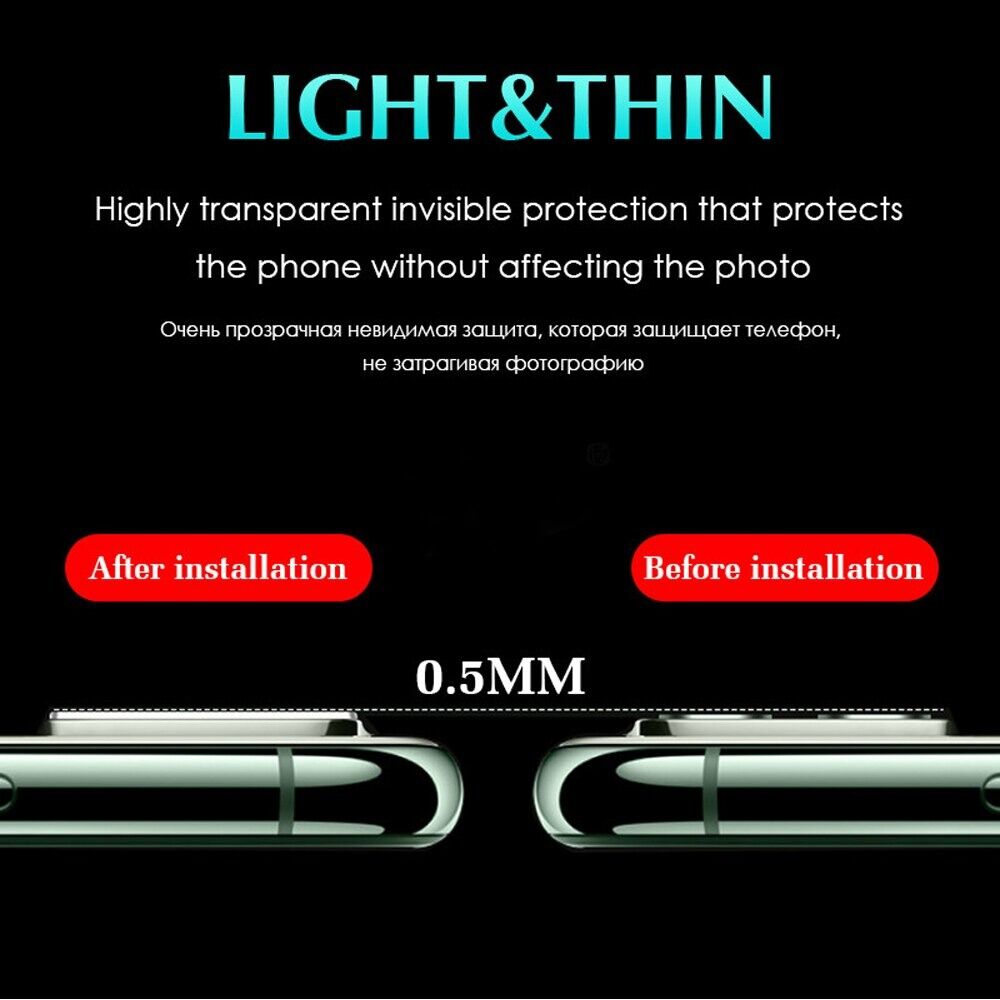 1pc iPhone 12 Mini Camera Lens Glass Protector - Image 2