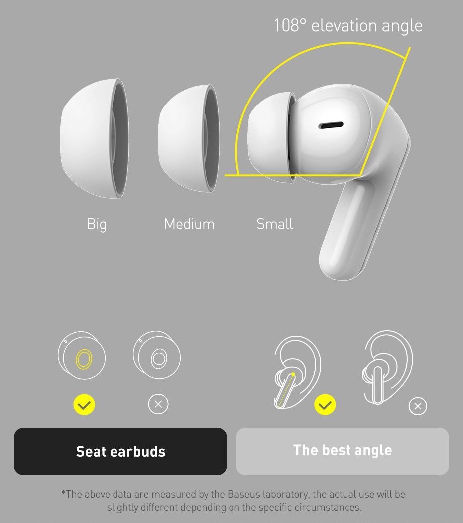 Baseus Active Noise Cancellation True Wireless Earphones Earbuds Pro - Image 7