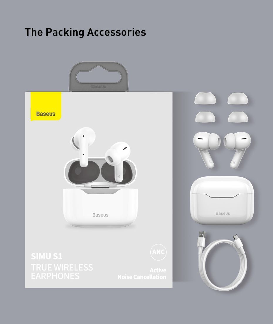 Baseus Active Noise Cancellation True Wireless Earphones Earbuds Pro - Image 8