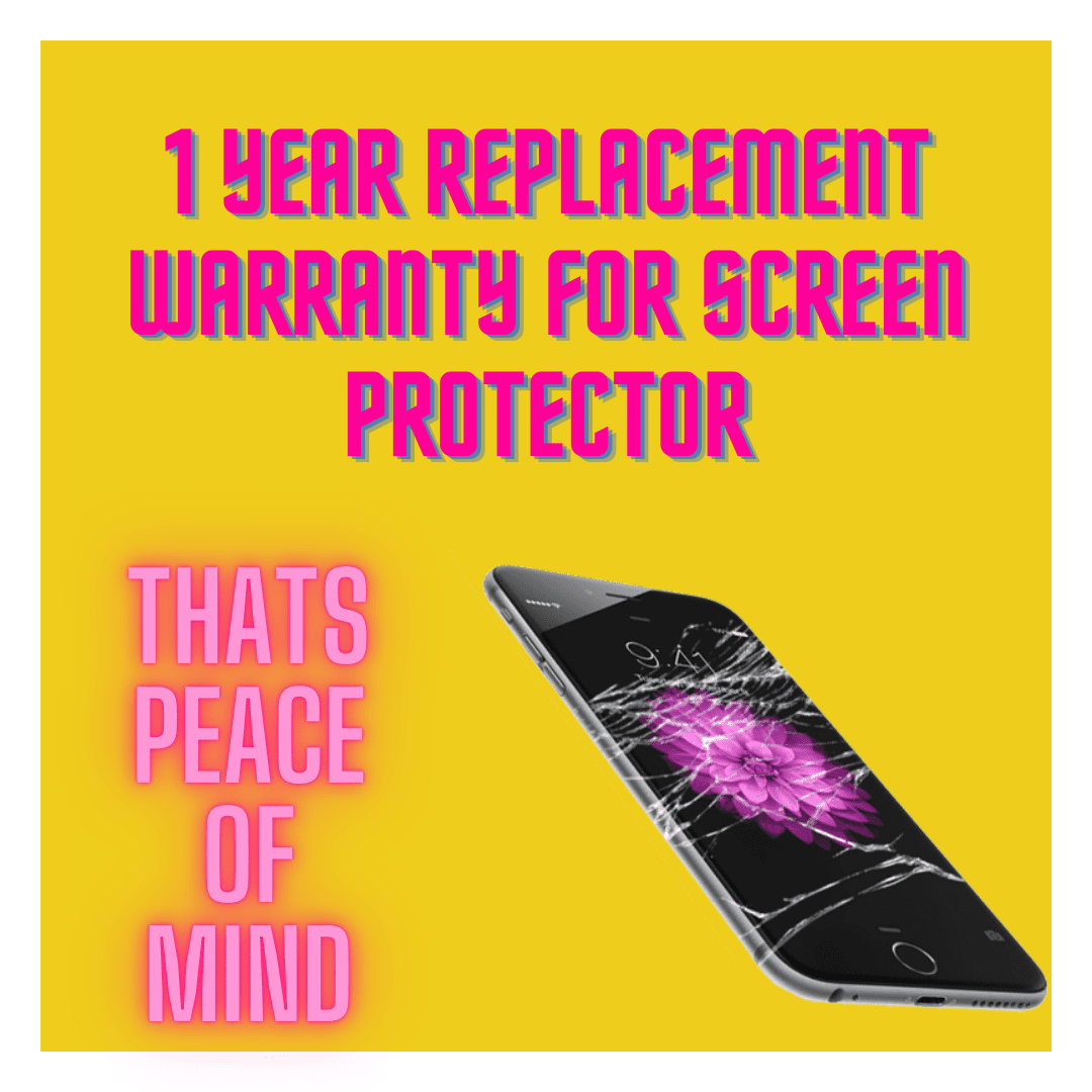 1 Year Free Replacement Warranty Unbreakable iPhone 13 Pro max Tempered Glass Screen Protector