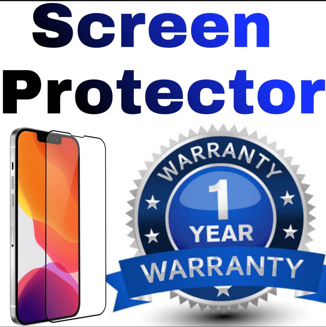 1 Year Free Replacement Warranty Unbreakable iPhone 14 Plus Tempered Glass Screen Protector