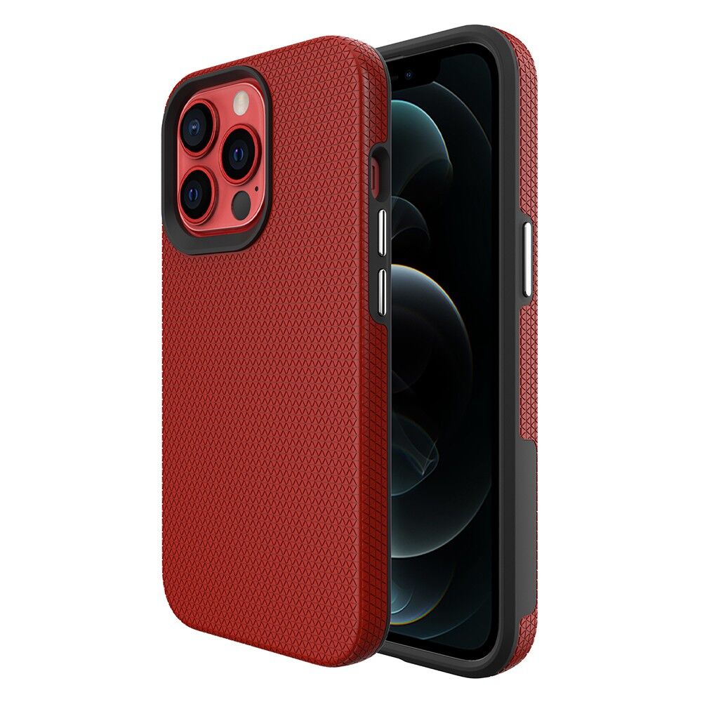 Rhinos Rugged Shockproof Case for iPhone 14 - Red