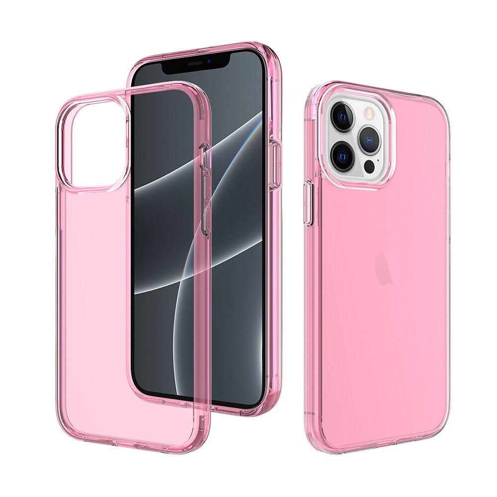 Ultimate Shockproof Case Cover for iPhone 14 Plus - Clear Pink